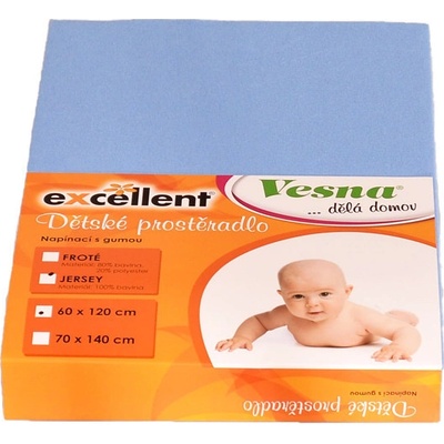 Vesna Prostěradlo jersey světle modré 60x120