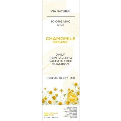 Via natural Revitalizačný šampón na vlasy s bio harmančekom 250 ml