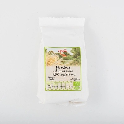 VINCE Bio ryžová múka celozrnná 100% bezgluténová 0,5 kg