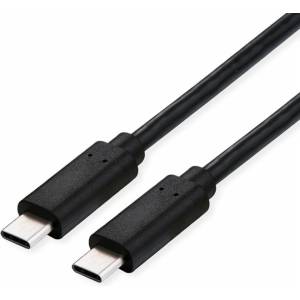 Roline Кабел Roline 11.99. 9082, от USB C(м) към USB C(м), 1m, 100W, черен (11.99.9082)
