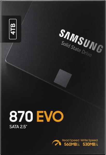 Samsung 870 EVO 2.5 4TB SATA3 (MZ-77E4T0B/EU) от 899,00 € (1758,29