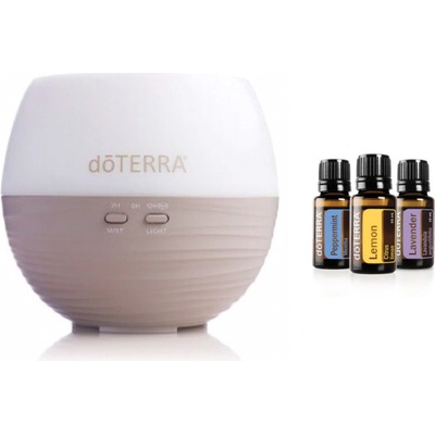 doTerra Petal diffuser + Trio esenciálnych olejov 3x5 ml