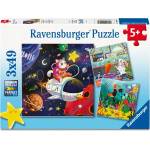 Ravensburger - Puzzle 3x49 Animal scientists - 40 - 99 piese