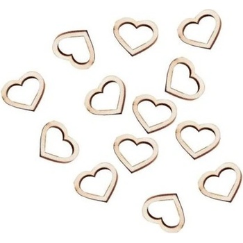 Konfety Srdiečka drevené