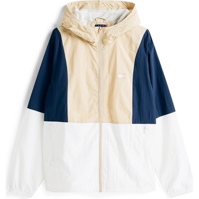Tommy Jeans Men's Chicago Hooded Long Sleeve Windbreaker - Ecru/Beige
