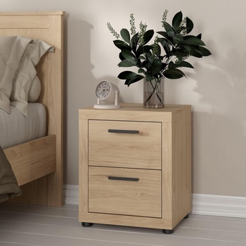 Нощен шкаф Mira с 2 чекмеджета Jackson Hickory