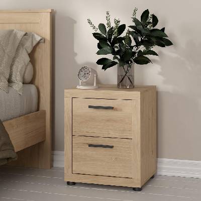 Нощен шкаф Mira с 2 чекмеджета Jackson Hickory