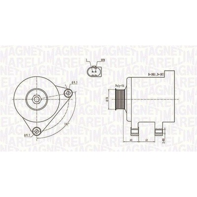 generátor MAGNETI MARELLI 063731782010