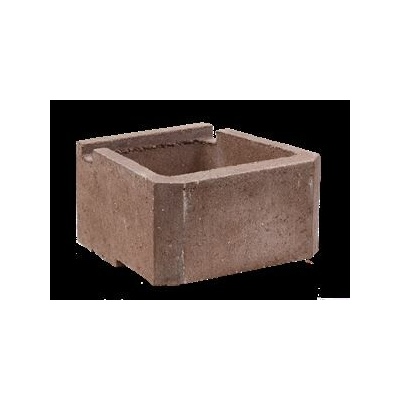 CUP STONE velký hladký Hnědá