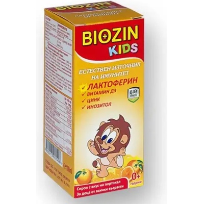 BioShield Biozin Kids Сироп, портокал, 100 ml, BioShield