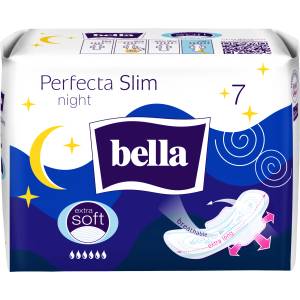Bella Perfecta Slim Night Extra Soft 7 броя ултратънки хигиенни превръзки