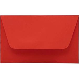 KASKAD Цветни пликове за визитки KASKAD 70x105mm 28 coral red 50 броя 00128 (00128)