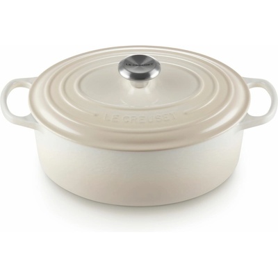 Le Creuset Kastrol SIGNATURE 29 cm, 4,7 l, oválný, MERINGUE, litina