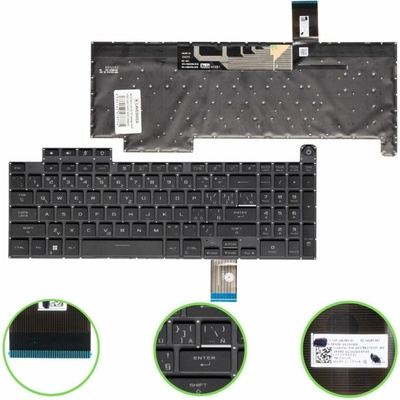 SK/CZ Klávesnica Asus TUF Gaming FA507 FX507 FX517 FX707 FA707