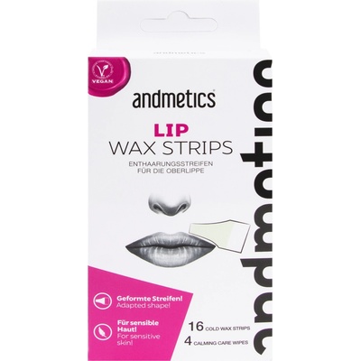 ANDMETICS LIP depilační pásky obličej|horní ret|knírek, 16 ks – Zboží Dáma