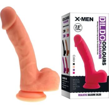 Image 1 of Пенис дилдо с тестиси, колоритна наслада, 20см. - Colours Pleasure Flesh 7 (XMEN000116)