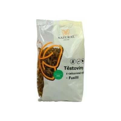 Natural Těstoviny z celozrnné rýže bez lepku - Fusilli - vřetena - ITÁLIE 250 g