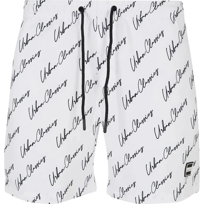 Urban Classics Бански гащета Urban classics Pattern swimming shorts - White (White Script)