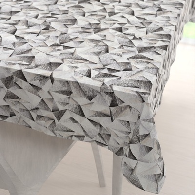Biante Dekorační ubrus Porto PRT-008 Šedo-béžové krystaly 130x220 cm