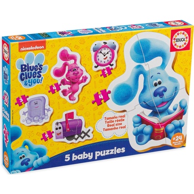 Educa Бебешки пъзел Educa 5 в 1 - Загадките на Блу (EDU19397)