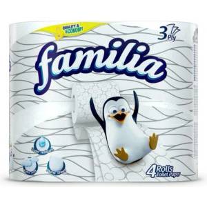 FAMILIA Фамилия тоалетна хартия 4бр бяла