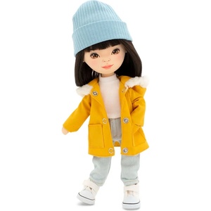 Orange Toys Мека кукла Orange Toys Sweet Sisters - Лилу с парка в цвят горчица, 32 cm (SS04-10)