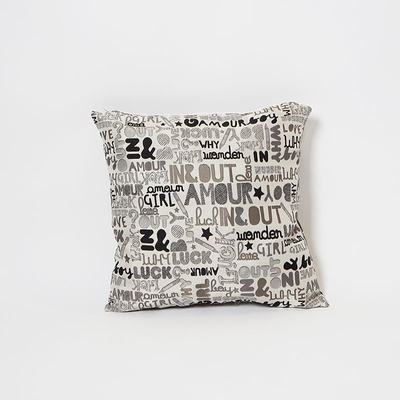 Pufrelax Декоративна възглавница, външен калъф, Пълнеж микс от мемори пяна, Steel my Luck