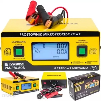 Powermat Зарядно устройство за акумулатор powermat pm-pm-60b, 6v - 24v (pm0714)