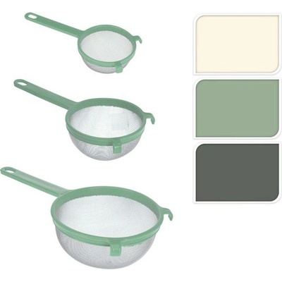cedník-3ks-sada ( d9,5;12,5;16cm), 3barvy, plast