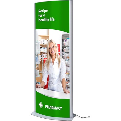 Jansen Display LED světelný totem ARCUATO 641 x 1697 mm