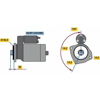 BOSCH Startér 0986022980