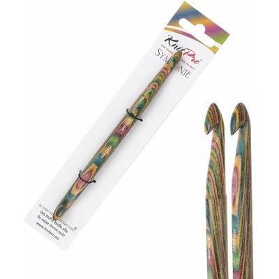 KnitPro Symfonie oboustranný dřevěný háček 9 a 10mm