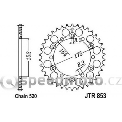 JT Sprockets JTA 853-52 | Zboží Auto
