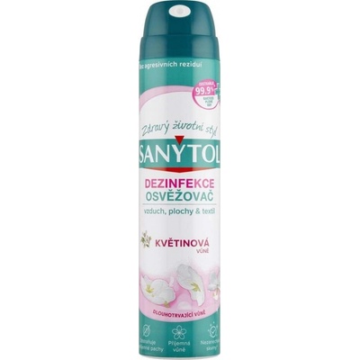 Sanytol Dezinfekce osvěžovač vzduchu, ploch a textilií květinová vůně 300ml
