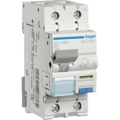 Hager ADA506D 2-pólový 6 A 0.03 A 240 V