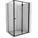 Mexen Mist-F сгъваема душ кабина дясна 85 x 100 см, черна рамка, черна - 8A6T-085-100-70-70-P (8A6T-085-100-70-70-P)