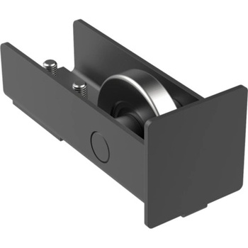 EKOfence Koliesko dojazdové s krytkou Zn, profile 60x60, čierne 16050