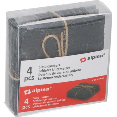 Alpina Podtácky břidlicové sada 4 ks 10x10cm – Zboží Dáma