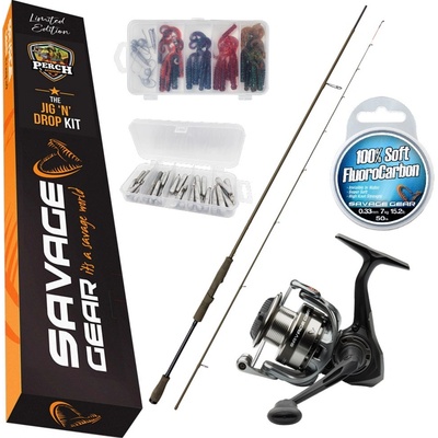 Savage Gear Perch Academy Kit #3 The Jig 'N' Drop Kit 2,33 m 5 - 18 g 2 díly