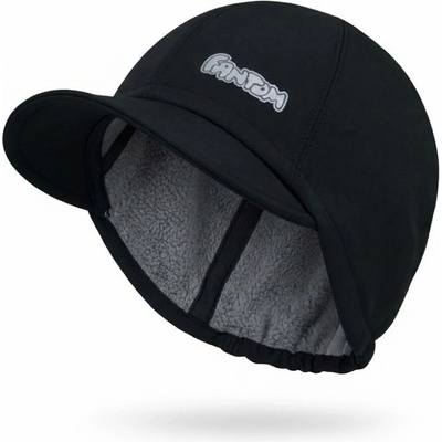 Fantom dětská softshellová čepice bekovka černá
