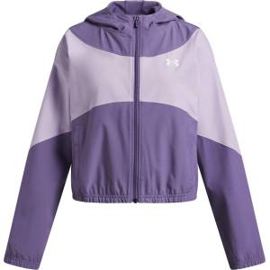 Under Armour Суичър Under Armour Kids Woven Pull Over Hoodie - Purple/White