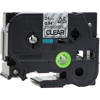 Pro Brother Съвместима лента с Brother TZ-S151/TZe-S151, 24mm x 8m, екстра лепило черен печат/ясен база (tzes151)
