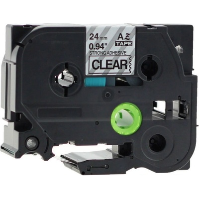 Compatible Съвместима лента с Brother TZ-S151/TZe-S151, 24mm x 8m, екстра лепило черен печат/ясен база (tzes151)