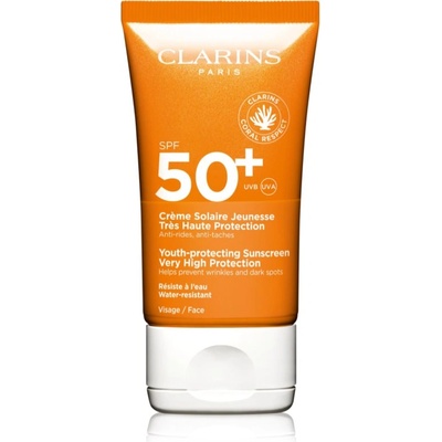 Clarins Sun Care Youth-Protecting Sunscreen слънцезащитен крем за лице SPF 50+ 50ml
