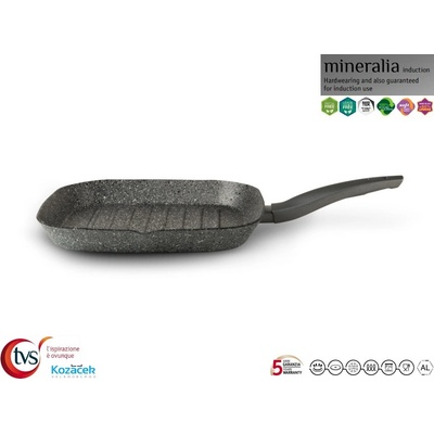 TVS Grilovacia panvica s nepriľnavým povrchom 28 x 28 cm MINERALIA vrátane indukcie