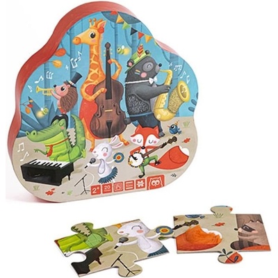 Eurekakids - Детски пъзел - Животински джаз, 20 части