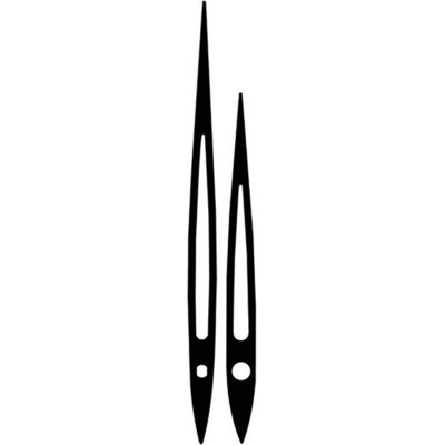 MPM Kovové hodinové ručičky 002794 (100 mm, 75 mm) - černé