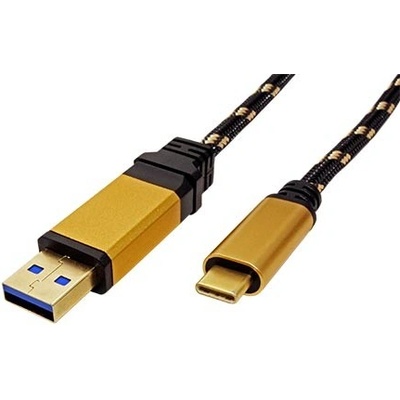Roline 11.02.9012 GOLD USB 5Gbps, USB3.0 A(M) - USB C(M), 0,5m