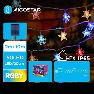 Aigostar - LED соларен гирлянд 50xLED/8 функции 12m IP65 многоцветен (AI1194)