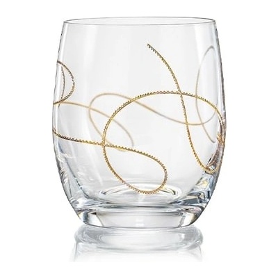 Crystalex Sklenice na nealko rum a whisky a nealko String gold 2 x 300 ml